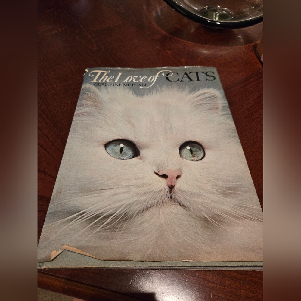 Vintage 70s The Love Of Cats Book By Christine Metcalf